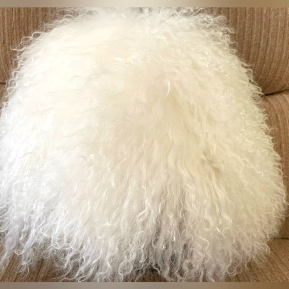 Genuine Mongolian Lamb Fur Hat One Size New